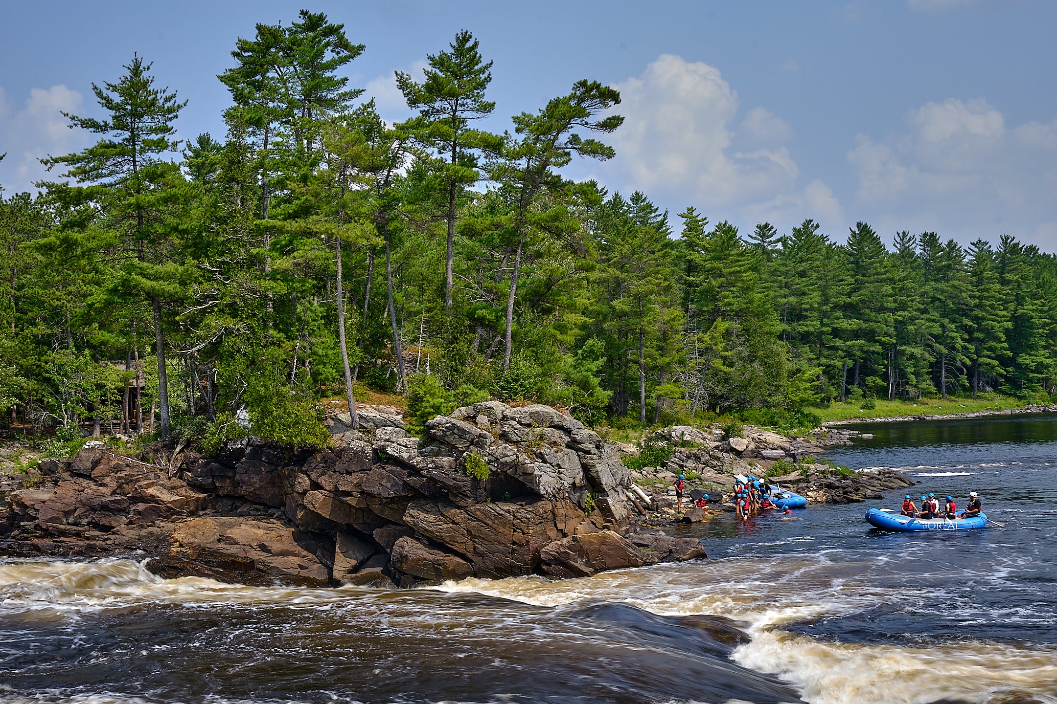 Rafting sur la rivière des Outaouais pour les résidents du Pontiac