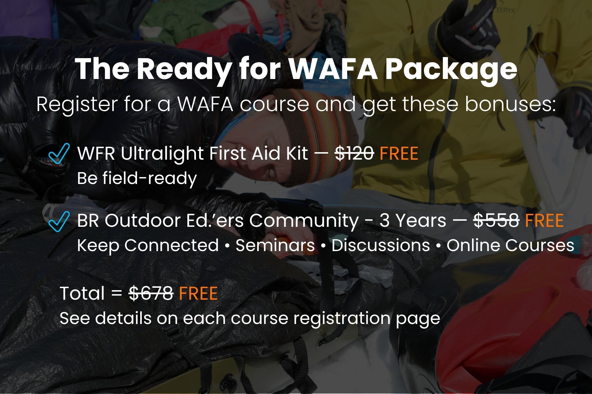 Women's Wilderness Advanced First Aid 40 hr (Ottawa, Ontario area - Cantley, QC)