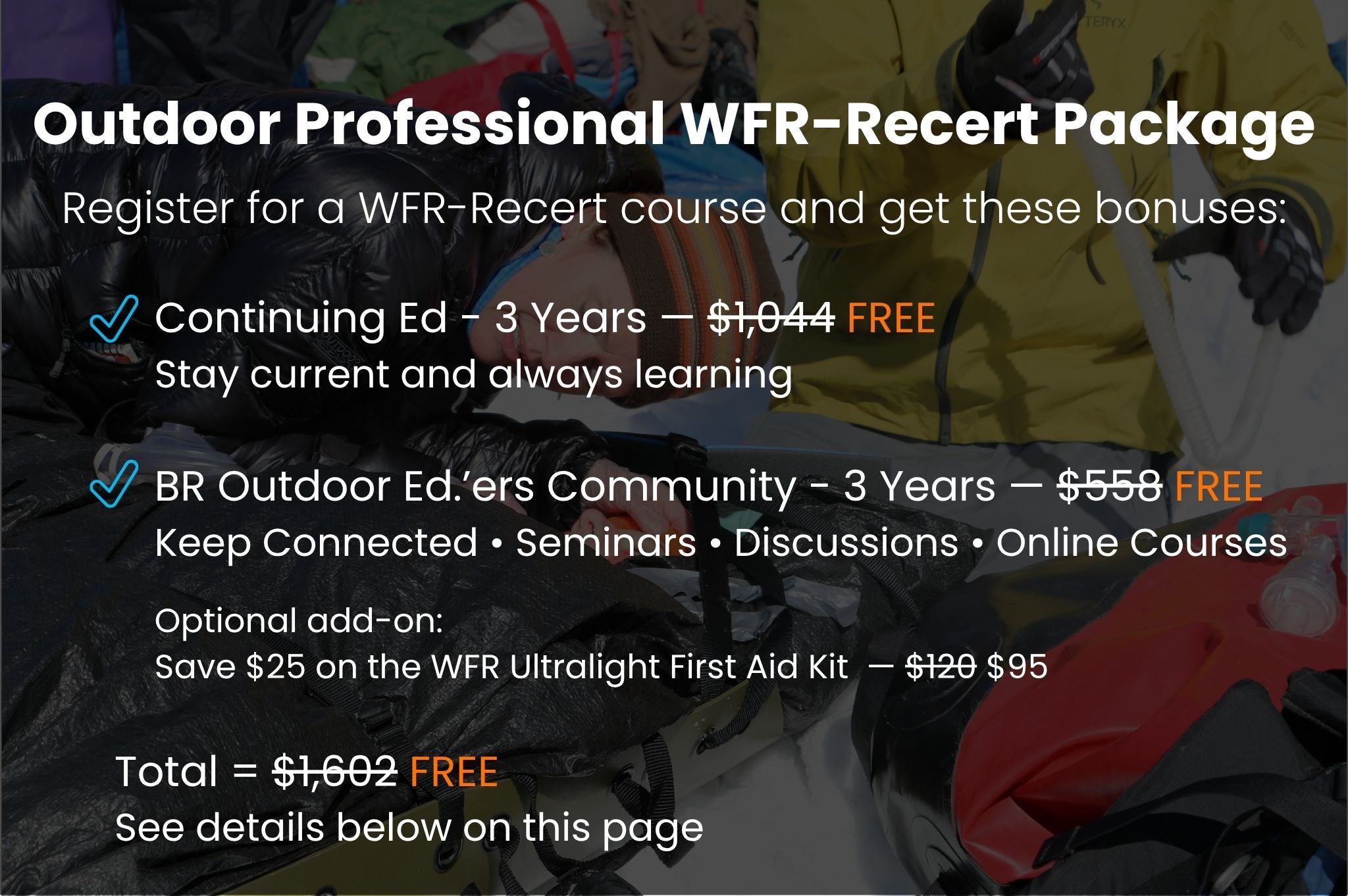 Recertification des premiers intervenants en milieu sauvage (Région d'Ottawa, Ontario-Cantley, QC)