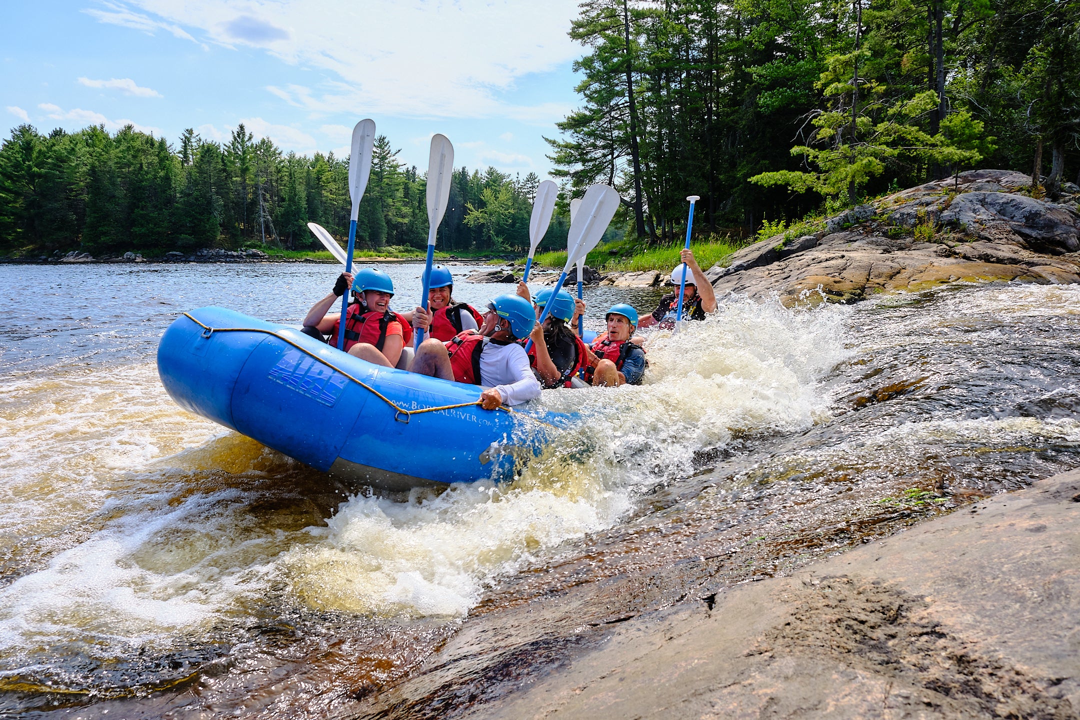 Rafting sur la rivière des Outaouais pour les résidents du Pontiac