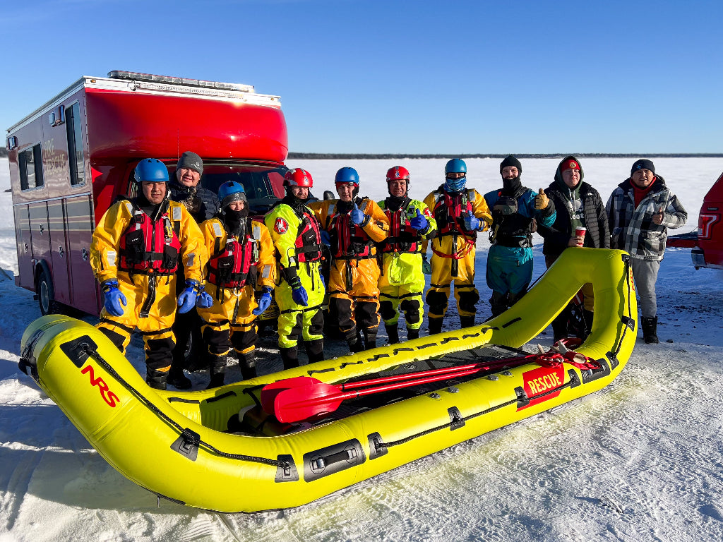 Ice rescue technician class photo.