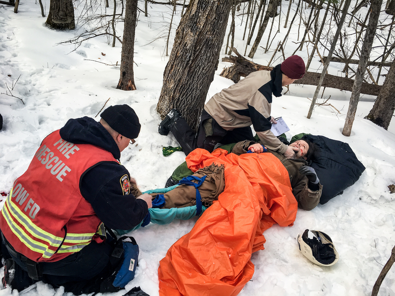 Wilderness Advanced First Aid course with the Low, Quebec fire department